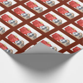 Weihnachtsboxerhundegeschenk-Packpapier Geschenkpapier (Ecke)