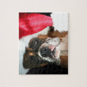 Weihnachtsboxhund Puzzle (Vertikal)