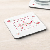 Weihnachtsbramingos-Untersetzer Getränkeuntersetzer (Linke Seite)