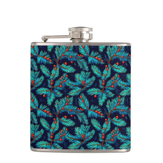 Weihnachtsbrand-Muster-82397 Flachmann (Vorderseite)