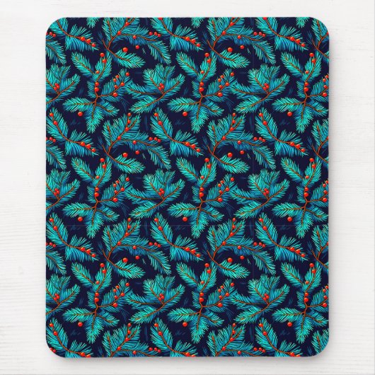 Weihnachtsbrand-Muster-82397 Mousepad (Vorne)