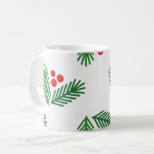 Weihnachtsbranntbeeren Kaffeetasse (Vorderseite Links)