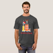 Weihnachtsbrannten Funny Drinks T-Shirt (Vorne ganz)