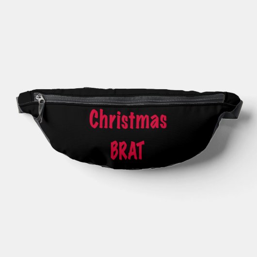Weihnachtsbrat rot auf schwarz bauchtasche (Ablage )