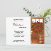 Weihnachtsbraten Einladung (Stehend Vorderseite)