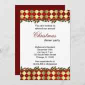 Weihnachtsbraten Einladung (Vorne/Hinten)