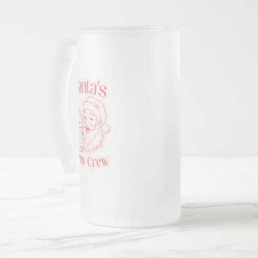 Weihnachtsbräu-Crew Mattglas Bierglas (Vorderseite Links)