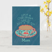 Weihnachtsbräu Entspannender Urlaub für die Mama Karte (Gelbe Blume)