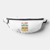 Weihnachtsbrau-Getränkedesign für Feiertage Bauchtasche (Ablage )