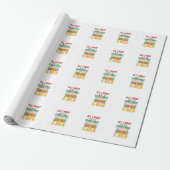 Weihnachtsbrau-Getränkedesign für Feiertage Geschenkpapier (Ungerollt)