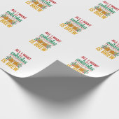 Weihnachtsbrau-Getränkedesign für Feiertage Geschenkpapier (Ecke)