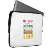 Weihnachtsbrau-Getränkedesign für Feiertage Laptopschutzhülle (Vorne Rechts)