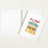 Weihnachtsbrau-Getränkedesign für Feiertage Planer (Anzeige)