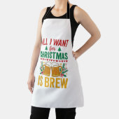 Weihnachtsbrau-Weihnachtsgetränkedesign Schürze (InSitu)