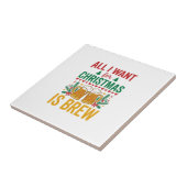 Weihnachtsbrau-Weihnachtstrank-Design Fliese (Seite)