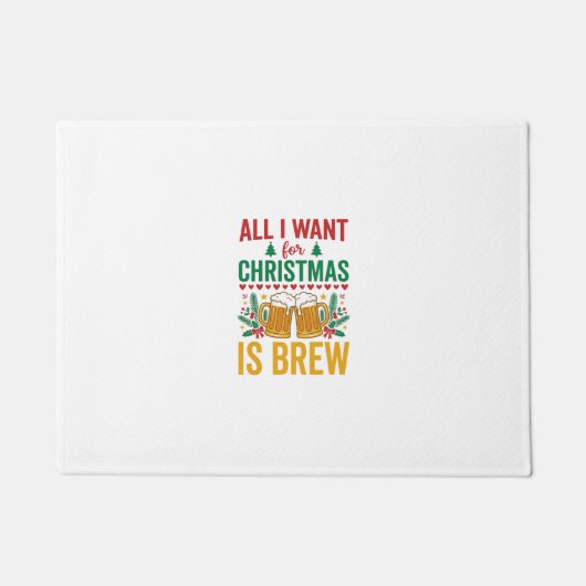 Weihnachtsbrau-Weihnachtstrunk-Design Fußmatte (Vorderseite)