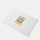 Weihnachtsbrau-Weihnachtstrunk-Design Fußmatte (Schrägansicht)