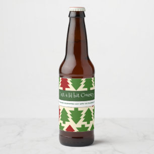 WEIHNACHTSBRAUCH-BIER-AUFKLEBER BIERFLASCHENETIKETT