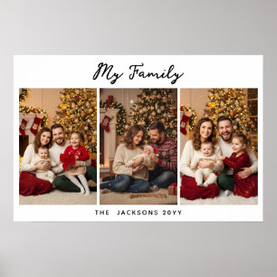 Weihnachtsbrauch Drei Fotos Poster