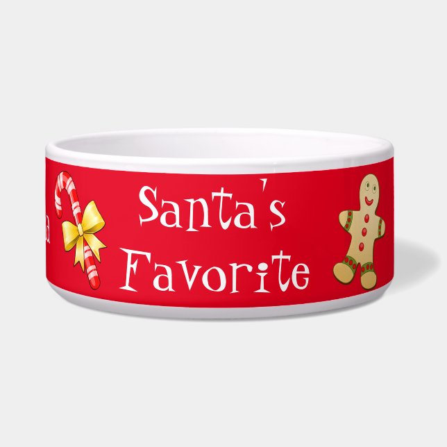 Weihnachtsbrauch-Haustier-Schüssel Napf (Vorderseite)