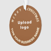 Weihnachtsbräune Acrylschmuck Ornament (Vorderseite)