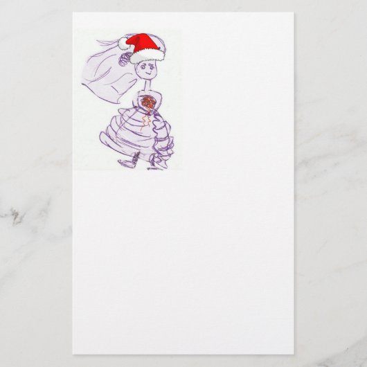 Weihnachtsbräune Briefpapier (Vorderseite)