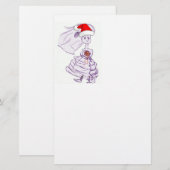 Weihnachtsbräune Briefpapier (Vorne/Hinten)