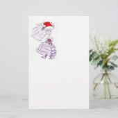 Weihnachtsbräune Briefpapier (Stehend Vorderseite)