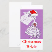 Weihnachtsbräune Feiertagskarte (Vorne/Hinten)