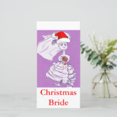 Weihnachtsbräune Feiertagskarte (Stehend Vorderseite)