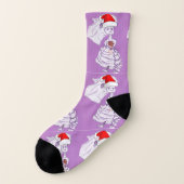 Weihnachtsbräune Socken (Links - Außen)