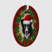 Weihnachtsbräuner Collie Acryl-Ornament Ornament (Vorderseite)