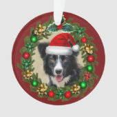 Weihnachtsbräuner Collie Acryl-Ornament Ornament (Vorderseite)