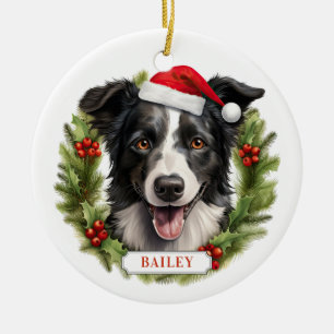 Weihnachtsbräuner Keramik Ornament