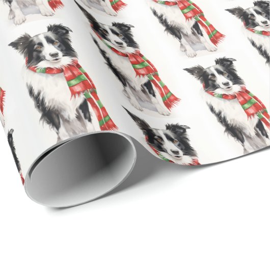 Weihnachtsbräuner mit Scarf Geschenkpapier (Rolleneckpunkt)