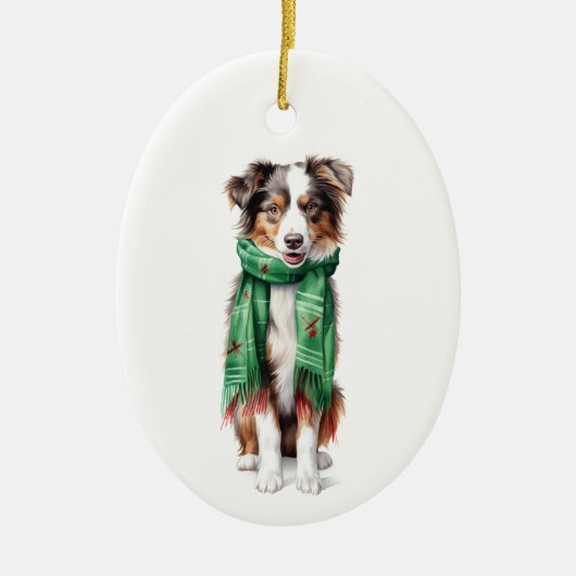 Weihnachtsbräuner Ornament - Feiertage Haustier (Vorne)