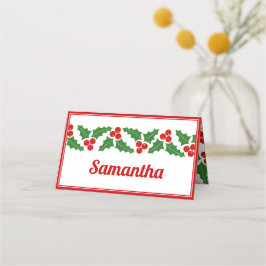 Weihnachtsbräuner Platzkarte