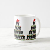 Weihnachtsbräuner Weihnachtsbaum Kaffeetasse (VorderseiteRechts)