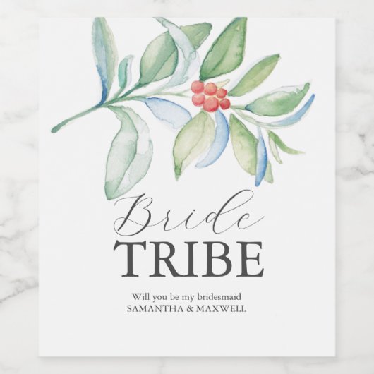 Weihnachtsbräunungsschild Weinetikett (Einzelnes Label)