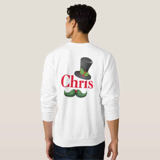 Weihnachtsbräutigam Sweatshirt (Schwarz voll)