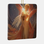 Weihnachtsbrennengel Keramikornament (Rechts)