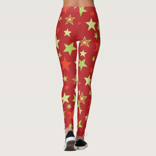 Weihnachtsbrennung Leggings (Rückseite)