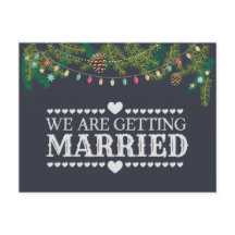 Weihnachtsbrett Save the Date