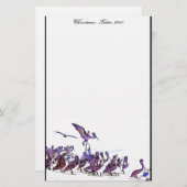 Weihnachtsbrief 2009 von Pelicans Beach Briefpapier (Vorne/Hinten)