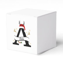 Weihnachtsbrief A Initial – Festliches Holiday-Des