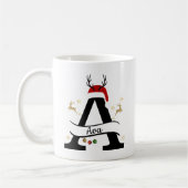 Weihnachtsbrief A Initial – Festliches Urlaubsdesi Kaffeetasse (Links)