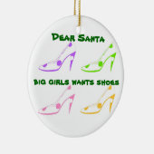 Weihnachtsbrief an den Weihnachtsmann für Schuhlie Keramikornament (Rechts)