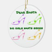 Weihnachtsbrief an den Weihnachtsmann für Schuhlie Keramikornament (Links)