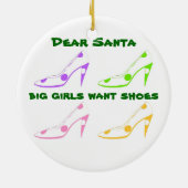 Weihnachtsbrief an den Weihnachtsmann für Schuhlie Keramikornament (Hinten)