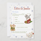 Weihnachtsbrief an den Weihnachtsmann Vorlage (Vorderseite)